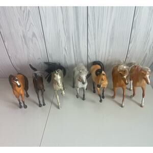 Bundle of Vintage Toy Horses 5 Grand Champion and 2 Spirit Horses (READ)